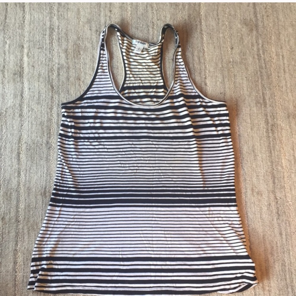 Striped racer back tank